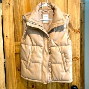 Abercrombie vegan leather vest